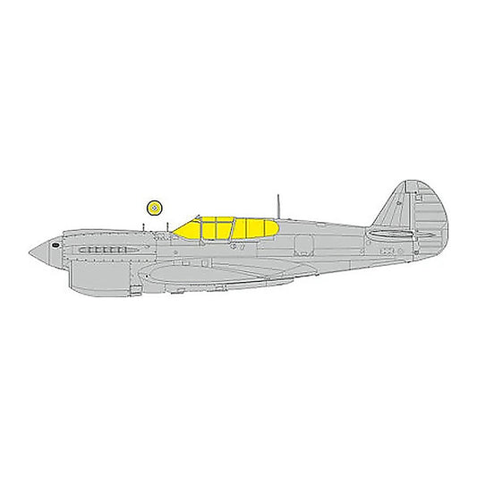 eduard ex1150 1 48 kittyhawk mk ia tface canopy mask set mask for