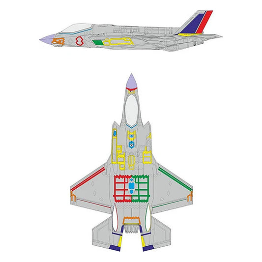 eduard ex1156 1 48 f 35a ram coating early mask for italeri