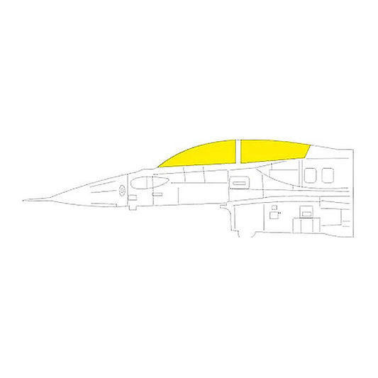 eduard ex1168 1 48 mask f 16i sufa for great wall hobby canopy mask