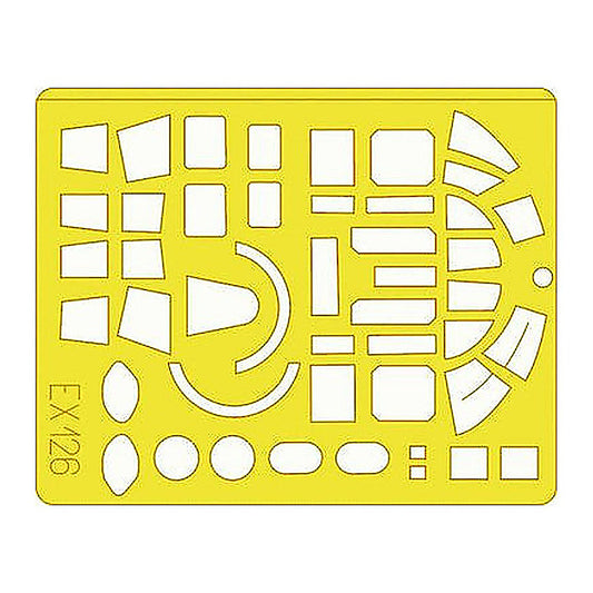 eduard ex126 1 48 mask b 25g for accurate miniatures canopy mask set