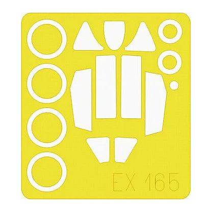 eduard ex165 1 48 mask mig 15bis for tamiya canopy mask set