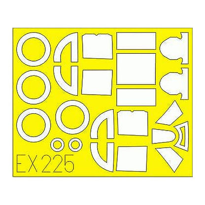 eduard ex225 1 48 mask lavochkin la 5fn for zvezda canopy mask set