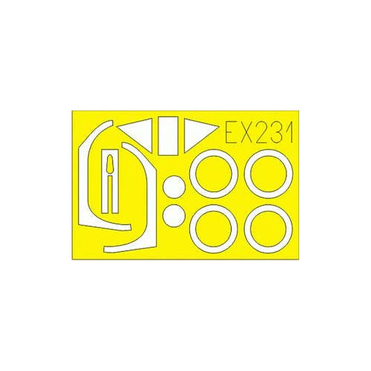eduard ex231 1 48 mask fw 190a 5 a 8 for hasegawa canopy mask set