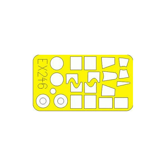 eduard ex246 1 48 mask f4f 3 4 for hobby boss canopy mask set
