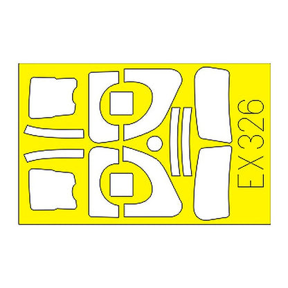 eduard ex326 1 48 mask s 2e f for kinetic canopy mask set