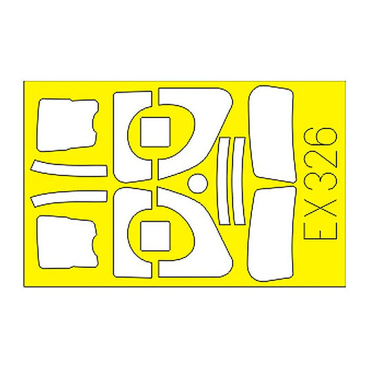 eduard ex326 1 48 mask s 2e f for kinetic canopy mask set