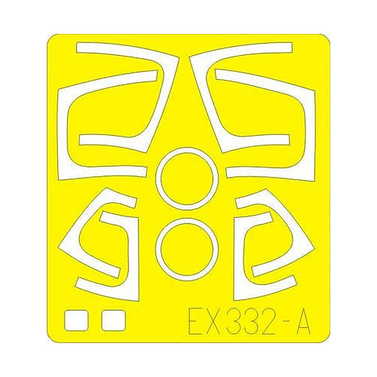 eduard ex332 1 48 mask s 3 for italeri canopy mask set