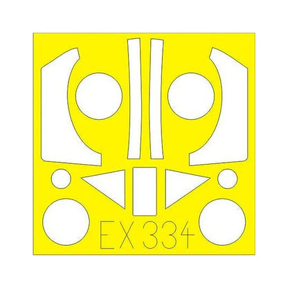 eduard ex334 1 48 mask ta 152h for hobby boss canopy mask set