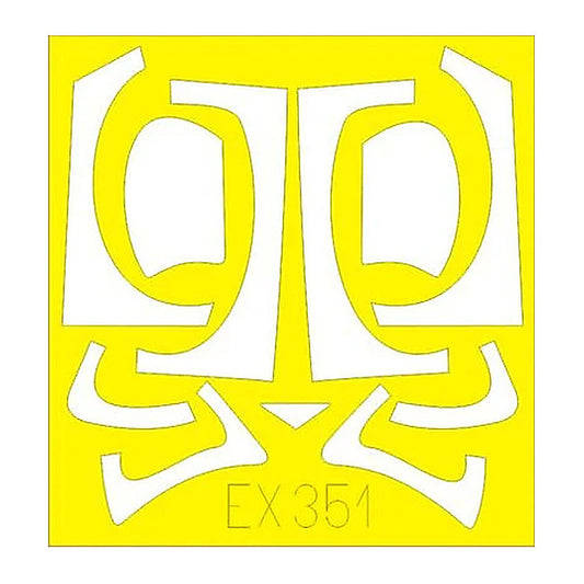 eduard ex351 1 48 mask a 6e for kinetic canopy mask set