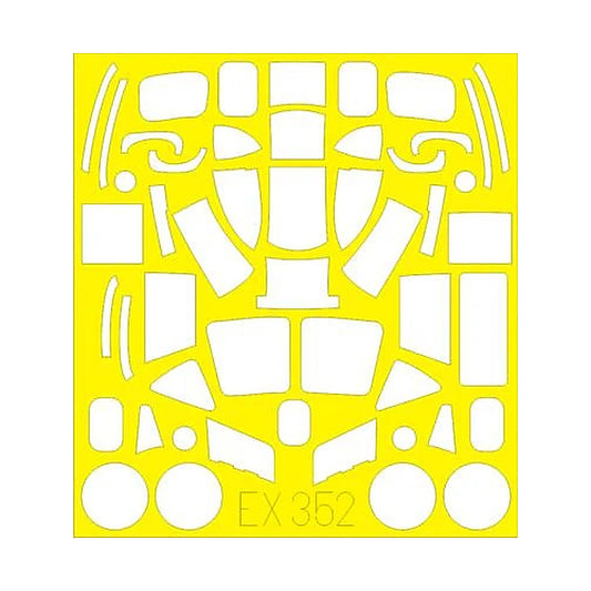 eduard ex352 1 48 mask pv 1 for revell canopy mask set