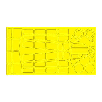 eduard ex354 1 48 mask tbd 1 for great wall hobby canopy mask set