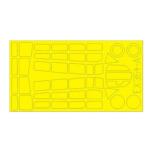eduard ex354 1 48 mask tbd 1 for great wall hobby canopy mask set
