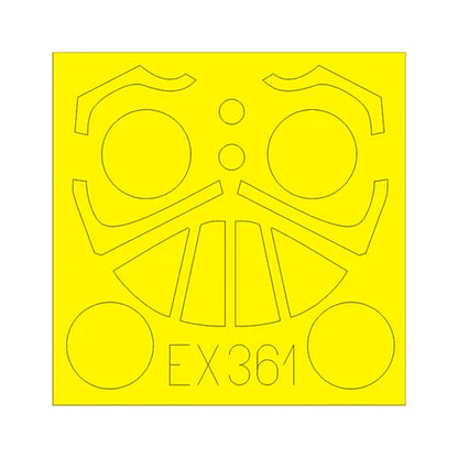 eduard ex361 1 48 mask f4u 4 for hobby boss canopy mask set