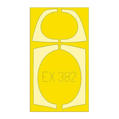 eduard ex382 1 48 mask mig 29 for great wall hobby canopy mask set