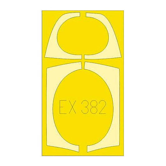 eduard ex382 1 48 mask mig 29 for great wall hobby canopy mask set