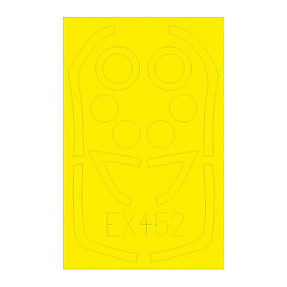 eduard ex452 1 48 mask gnat t 1 for airfix canopy mask set