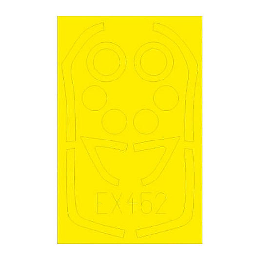 eduard ex452 1 48 mask gnat t 1 for airfix canopy mask set