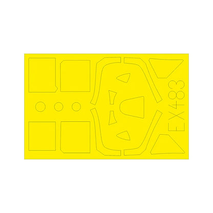 eduard ex483 1 48 paint mask for eduard spitfire mk viii canopy mask
