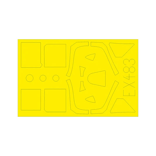 eduard ex483 1 48 paint mask for eduard spitfire mk viii canopy mask