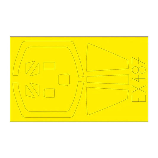 eduard ex487 1 48 paint mask for kinetic mirage iii e canopy mask set