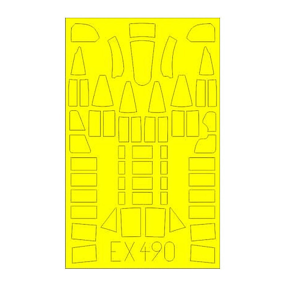 eduard ex490 1 48 mask defiant mk i for airfix canopy mask set