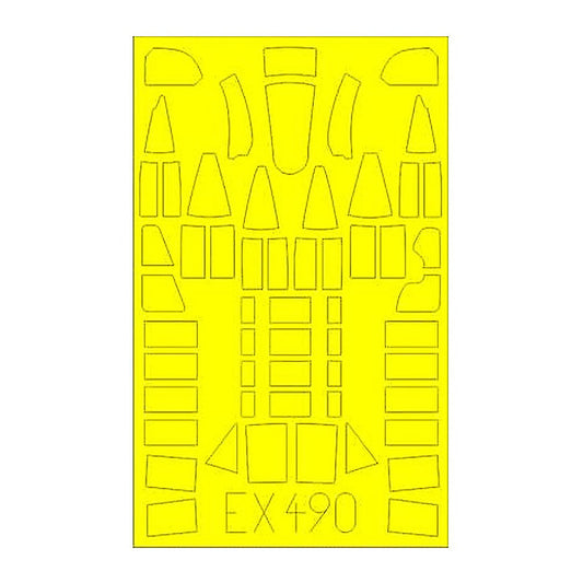 eduard ex490 1 48 mask defiant mk i for airfix canopy mask set