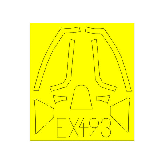 eduard ex493 1 48 mask spitfire mk xvi bubbletop weekend for eduard