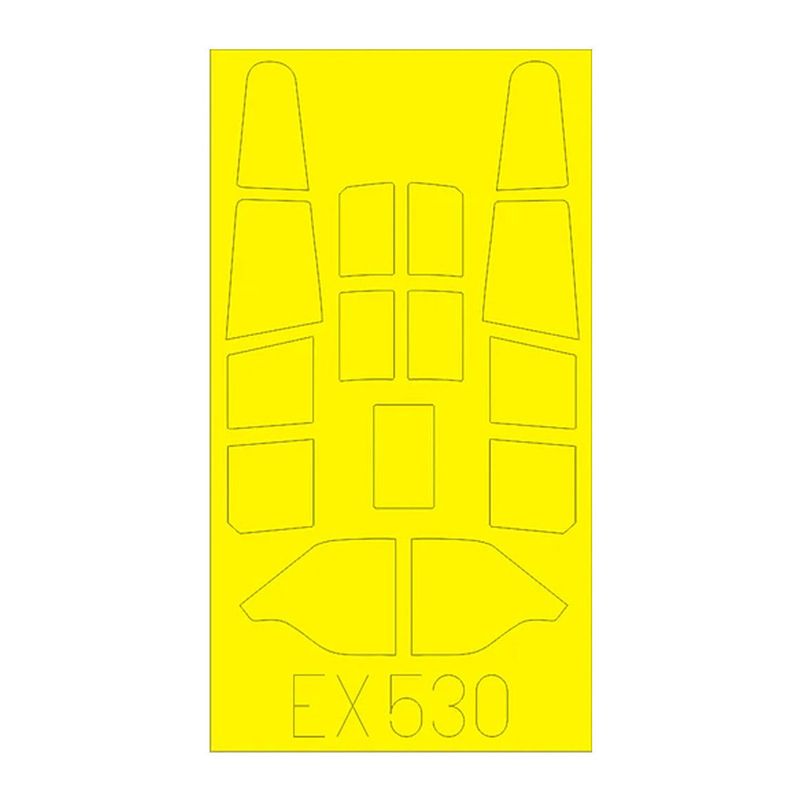 eduard ex530 1 48 mask p 40b for air canopy mask set