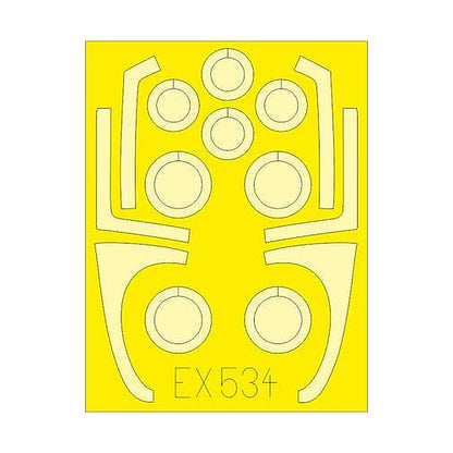 eduard ex534 1 48 mask f a 18c for kinetic canopy mask set