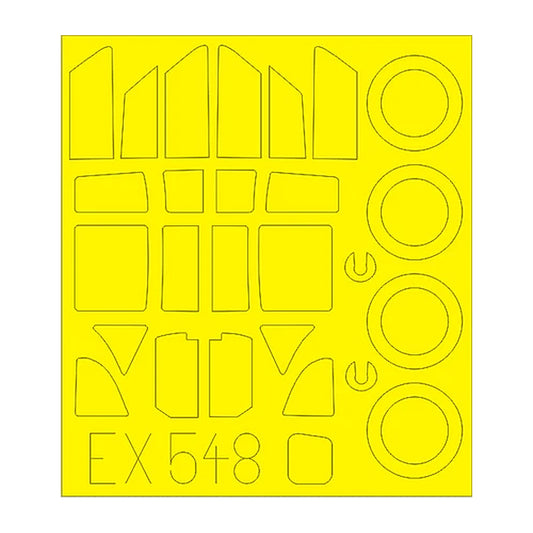 eduard ex548 1 48 paint mask for tamiya ki 61 id canopy mask set
