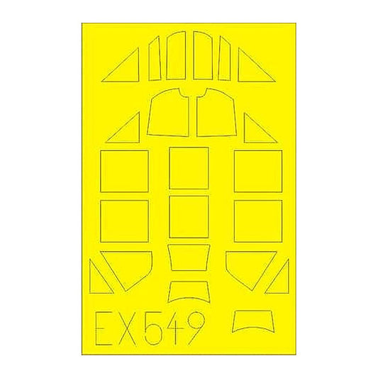 eduard ex549 1 48 mask bf109f2 for edu canopy mask set