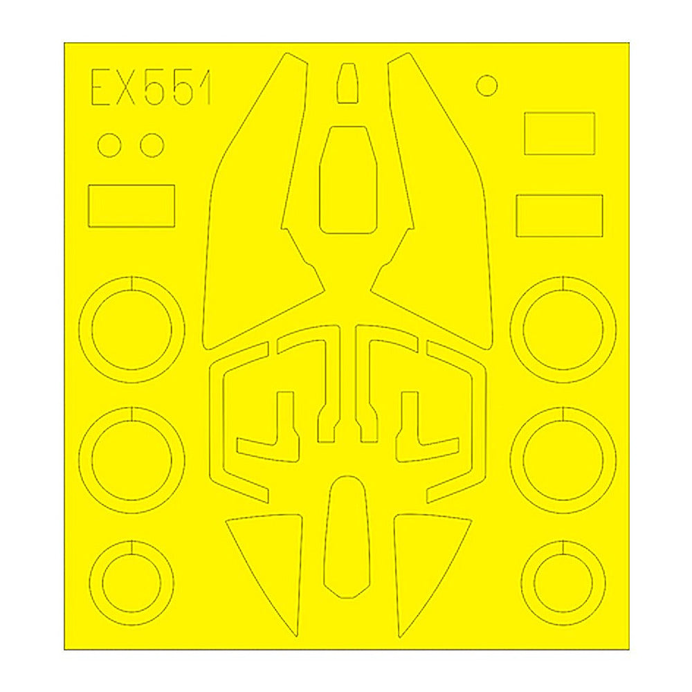 eduard ex551 1 48 mask su17m3 4 for kty canopy mask set