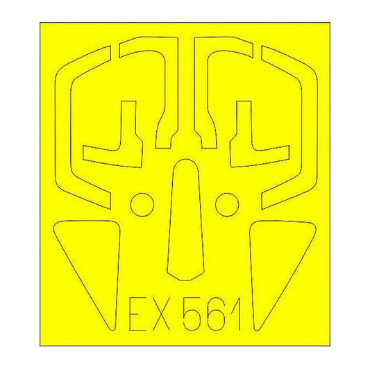 eduard ex561 1 48 mask su17m4 for hbb canopy mask set