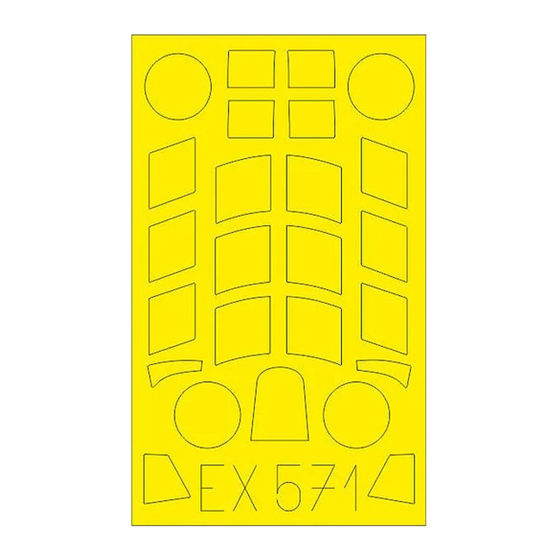 eduard ex571 1 48 mask sea hurricane mk i for air canopy mask set