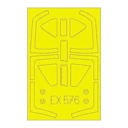 eduard ex576 1 48 mask harrier t 2 t 4 t 8 for kinetic canopy mask set