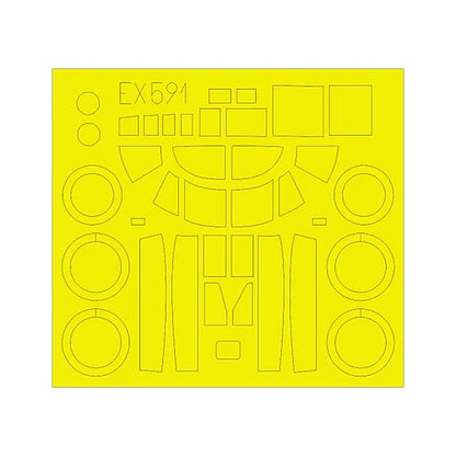 eduard ex591 1 48 mask a 26b for rmg canopy mask set