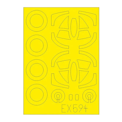 eduard ex594 1 48 mask a 4f tface canopy mask set for hbb