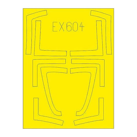 eduard ex604 1 48 mask f a 18b d for kin canopy mask set
