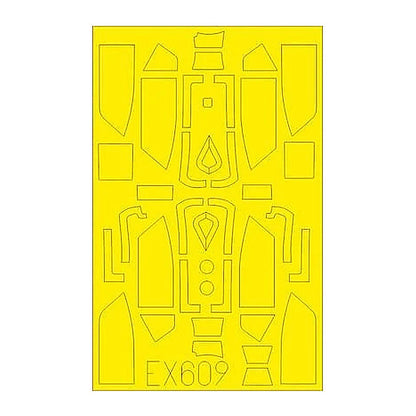 eduard ex609 1 48 mask bf109g10 tface canopy mask set for edu
