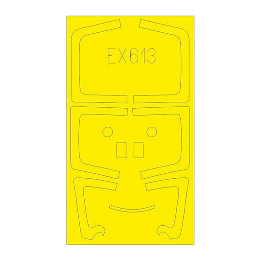eduard ex613 1 48 mask su27ub for hbb canopy mask set