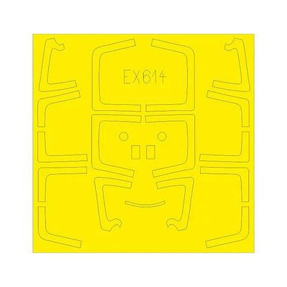 eduard ex614 1 48 mask su27ub tface canopy mask set for hbb