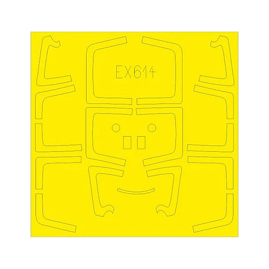 eduard ex614 1 48 mask su27ub tface canopy mask set for hbb