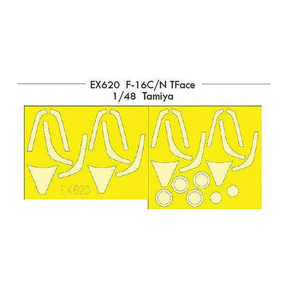 eduard ex620 1 48 mask f 16c n tface canopy mask set for tam