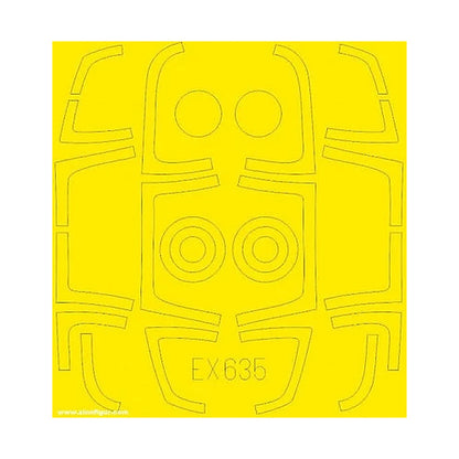 eduard ex635 1 48 mask f 15c msip ii tface canopy mask set for lnr