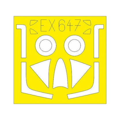 eduard ex647 1 48 mask hunter f6 for air canopy mask set