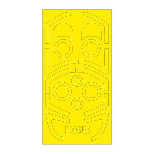 eduard ex651 1 48 mask l39ms l59 for trp canopy mask set
