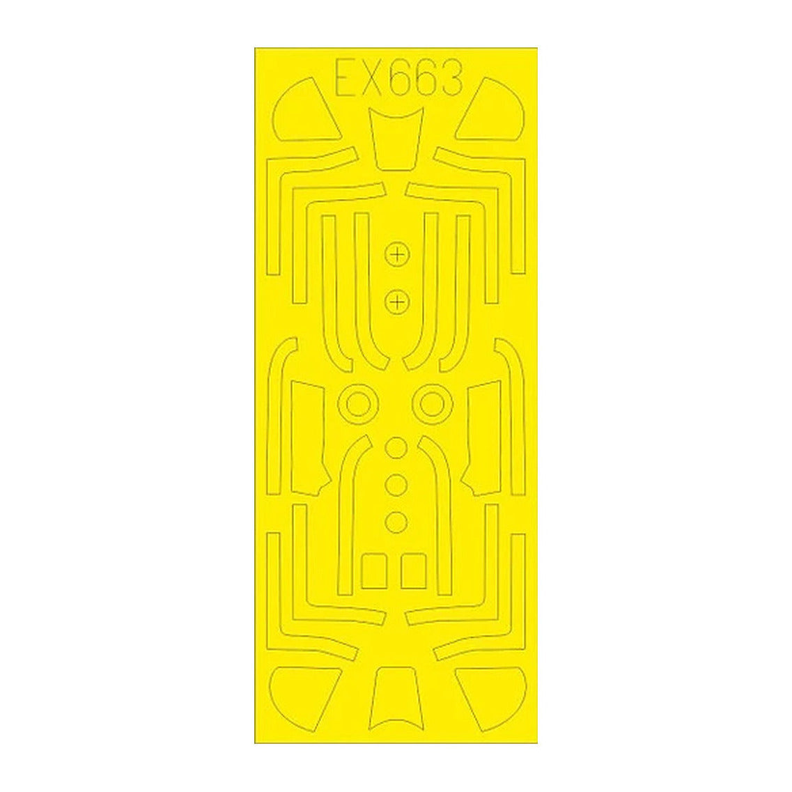 eduard ex663 1 48 mask p 51d tface canopy mask set for edu