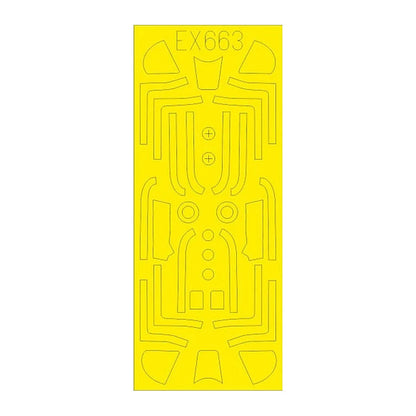 eduard ex663 1 48 mask p 51d tface canopy mask set for edu