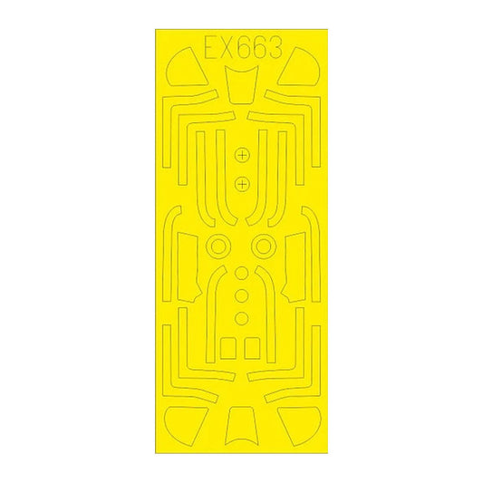 eduard ex663 1 48 mask p 51d tface canopy mask set for edu