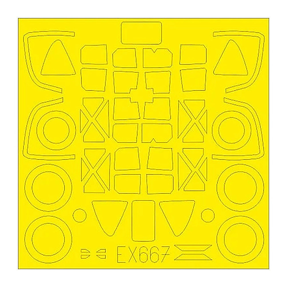 eduard ex667 1 48 mask p38f g tface canopy mask set for tam